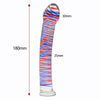 Gode en verre multicolore